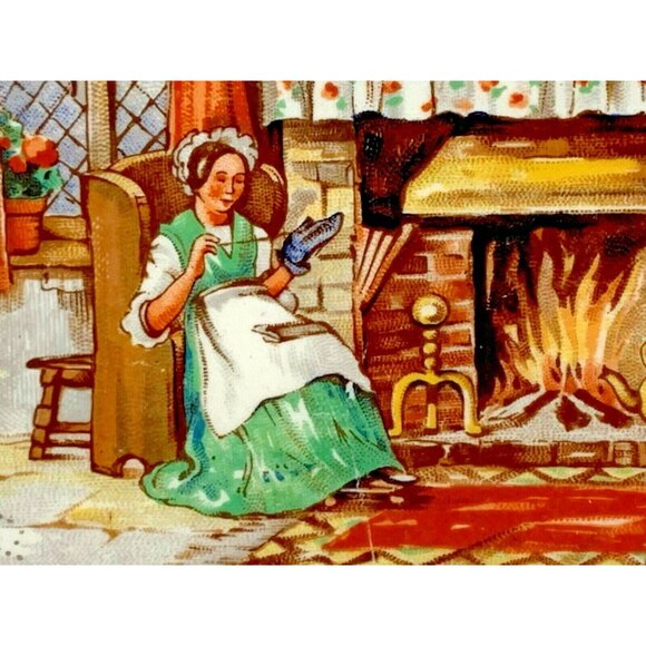 H&K Tunstall Salad / Luncheon Plate An Englishman's Fireside Pattern 1930s U - Picture 4 of 8